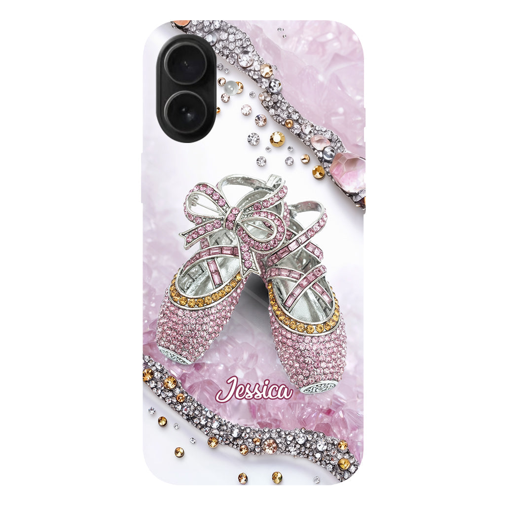 Chaussures de ballet mignonnes - Coque de téléphone personnalisée avec imprimé intégral de ballerine