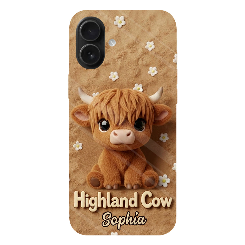 Just A Girl Who Loves Highland Cows - Personalized Highland Cow Full Print Phone Case