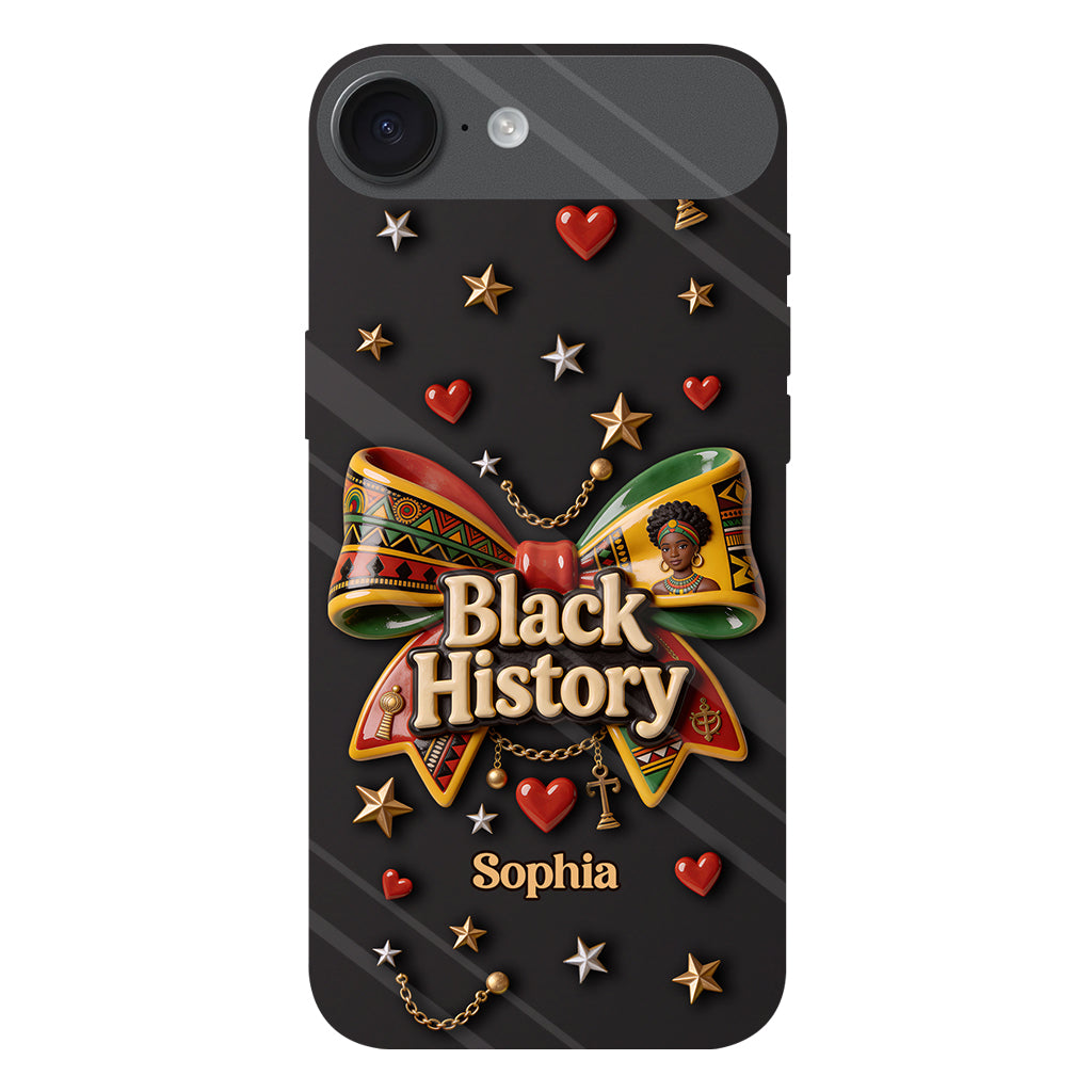 Monat der Schwarzen Geschichte – Personalisierte Handyhülle mit Vollbild-Print im Stil der Afroamerikaner