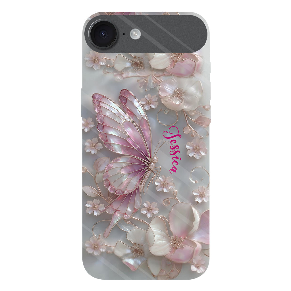 Coque de téléphone personnalisée avec motif papillons « J’adore les papillons »