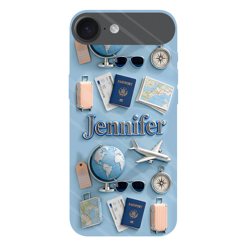 Just A Girl Who Loves Travelings - Personalized Travelling Full Print Phone Case