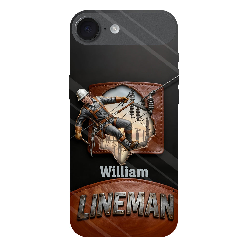 Coque de téléphone personnalisée « Lineman cool » avec impression intégrale
