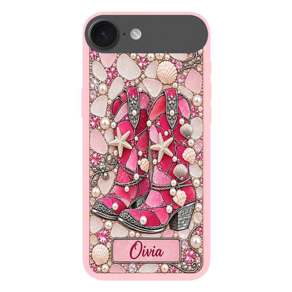 Cowgirl Boots - Personalized Cowgirl Full Print Phone Case