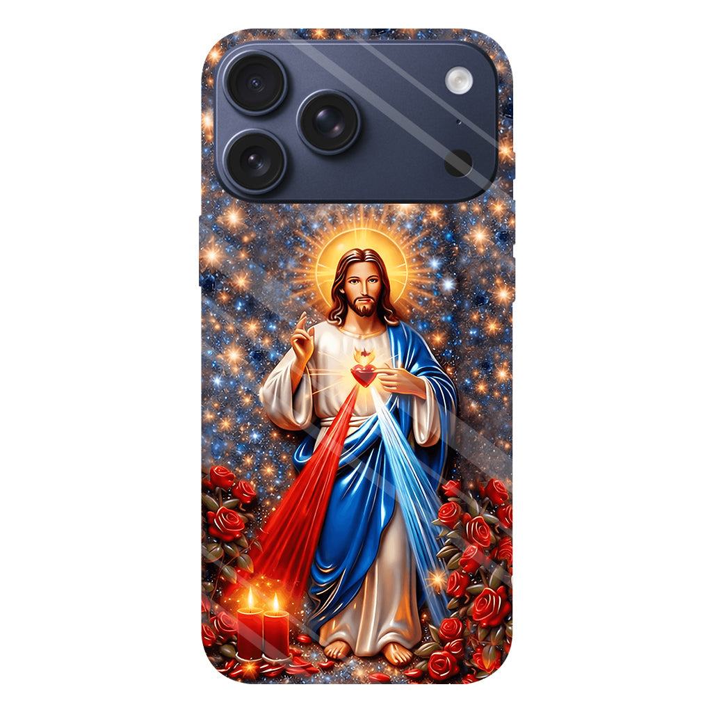 Sacré-Cœur de Jésus - Coque de téléphone personnalisée avec impression chrétienne intégrale