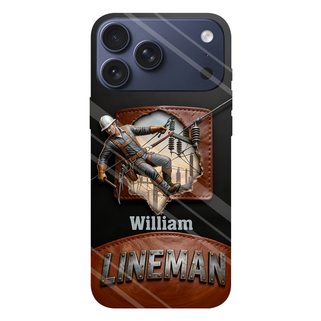 Coque de téléphone personnalisée « Lineman cool » avec impression intégrale