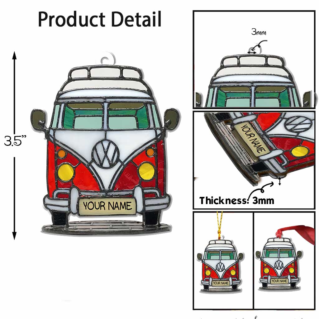 Love Camping - Personalized Christmas Ornament (Printed On Both Sides)