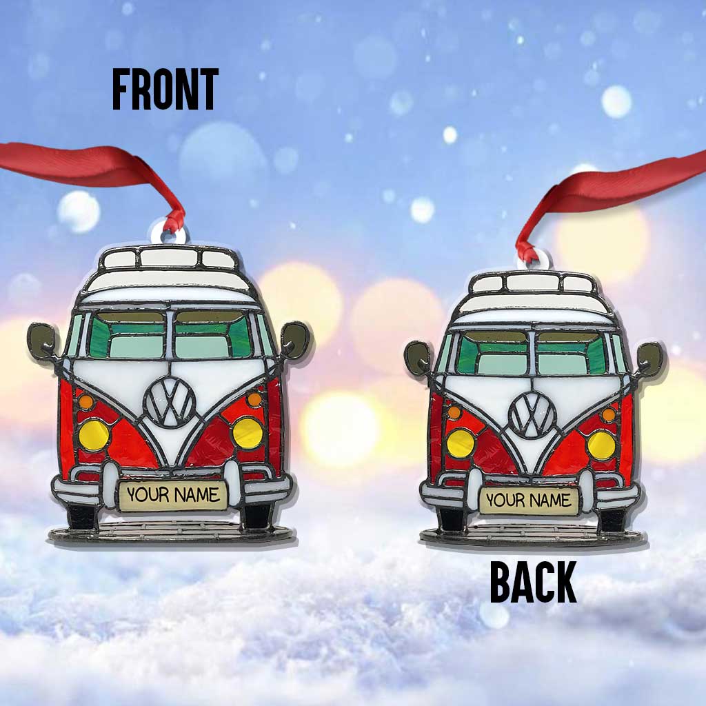 Love Camping - Personalized Christmas Ornament (Printed On Both Sides)