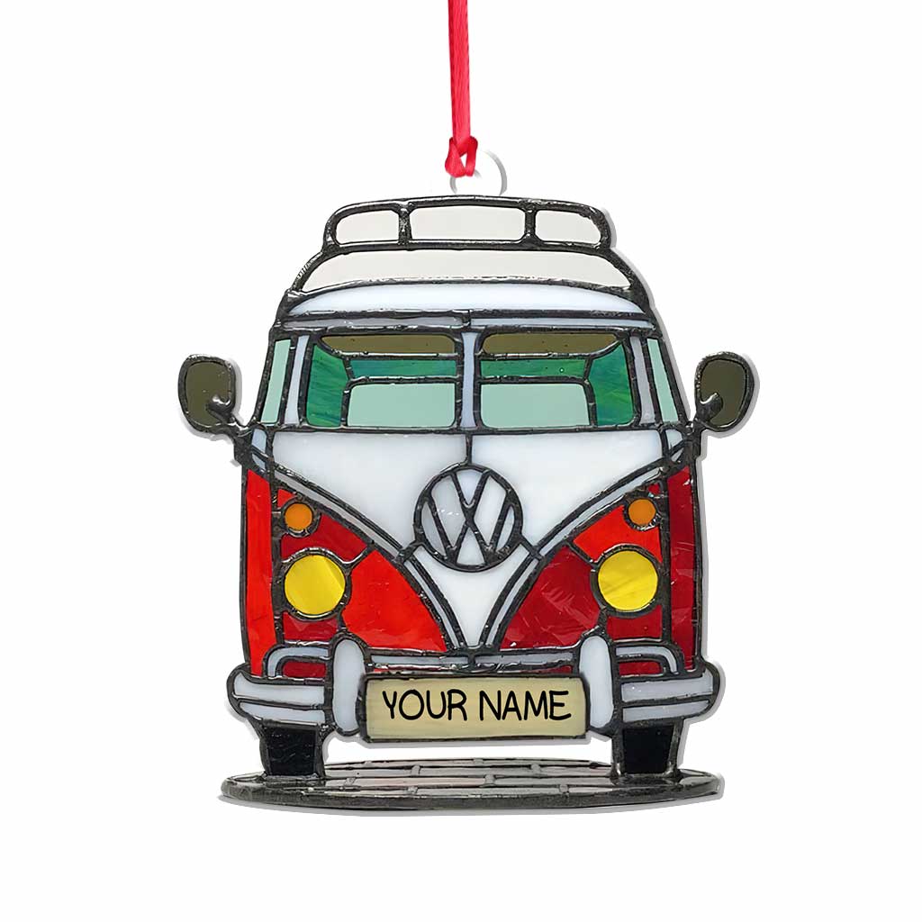 Love Camping - Personalized Christmas Ornament (Printed On Both Sides)