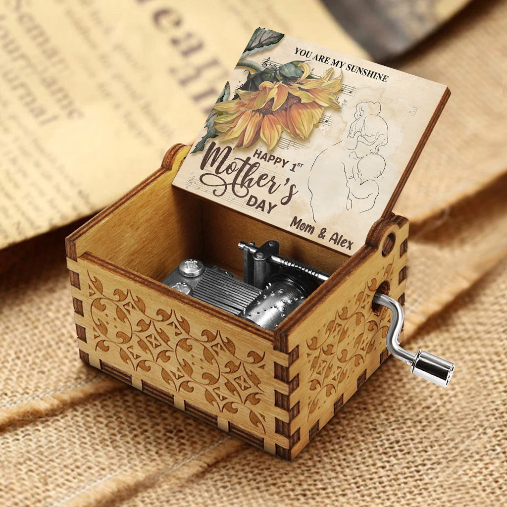 My Only Sunshine - Personalized Mother's Day Mother Hand Crank Music Box