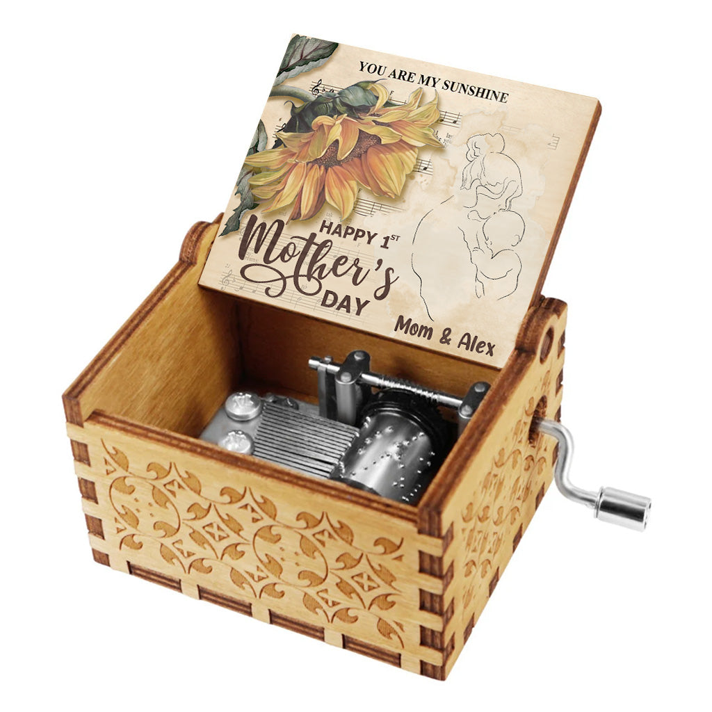 My Only Sunshine - Personalized Mother's Day Mother Hand Crank Music Box