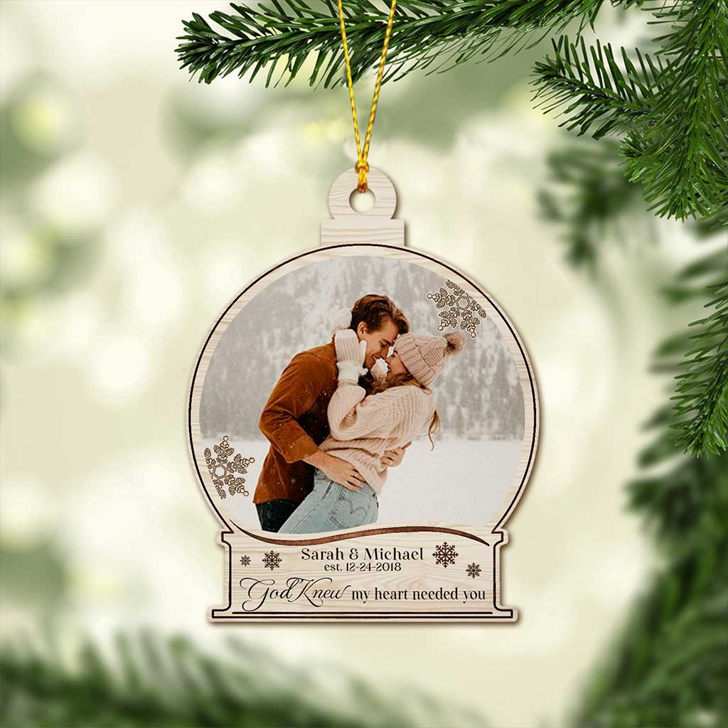 I Am Yours - Personalized Christmas Couple Ornament (Printed On Both Sides)