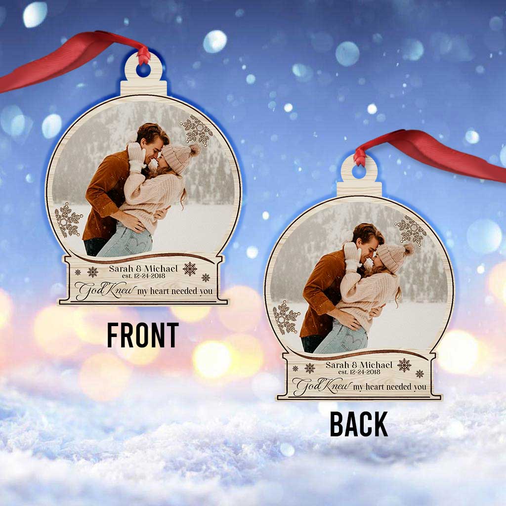 I Am Yours - Personalized Christmas Couple Ornament (Printed On Both Sides)