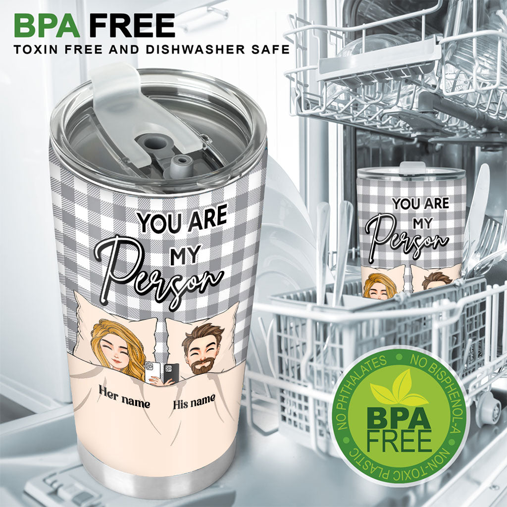 There Is Nobody - Personalized Couple Tumbler