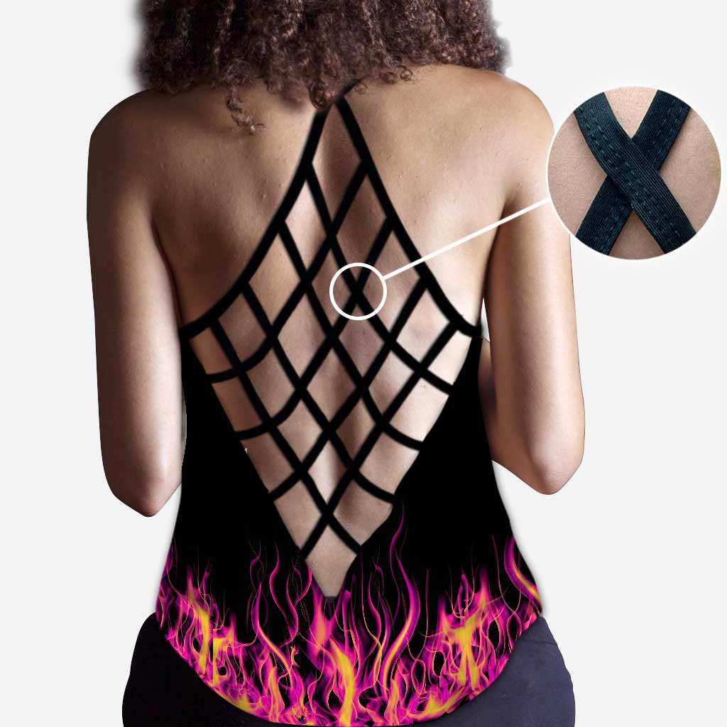 Underestimate Me That'll Be Fun - Racing Cross Tank Top and Leggings