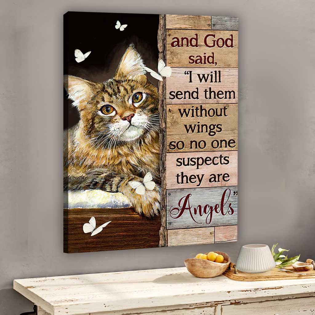 They’re Angels - Cat Canvas And Poster