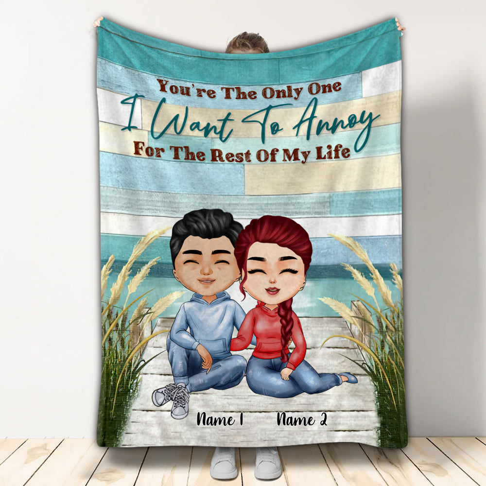 You're The Only One - Personalized Couple Blanket