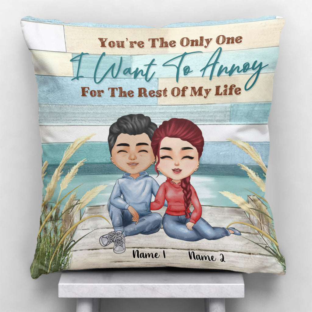 You're The Only One - Personalized Couple Throw Pillow