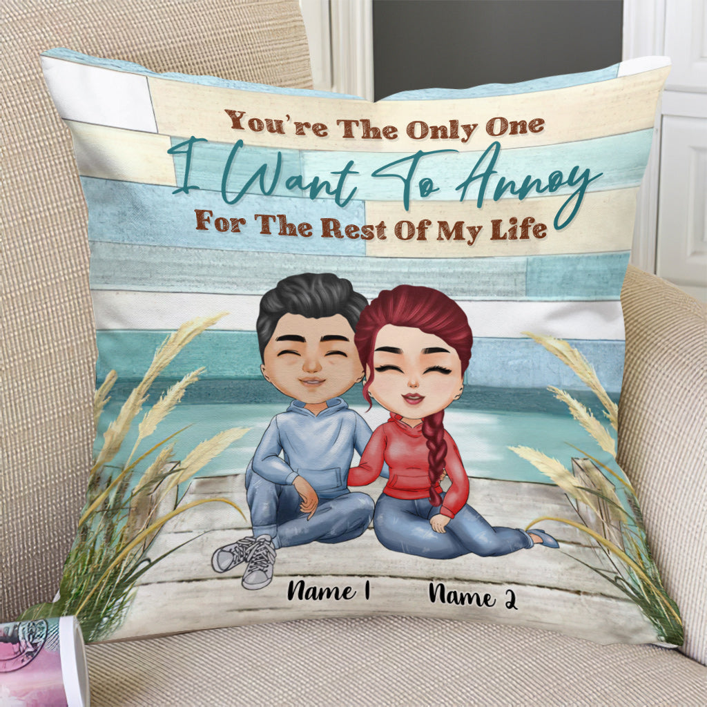 You're The Only One - Personalized Couple Throw Pillow
