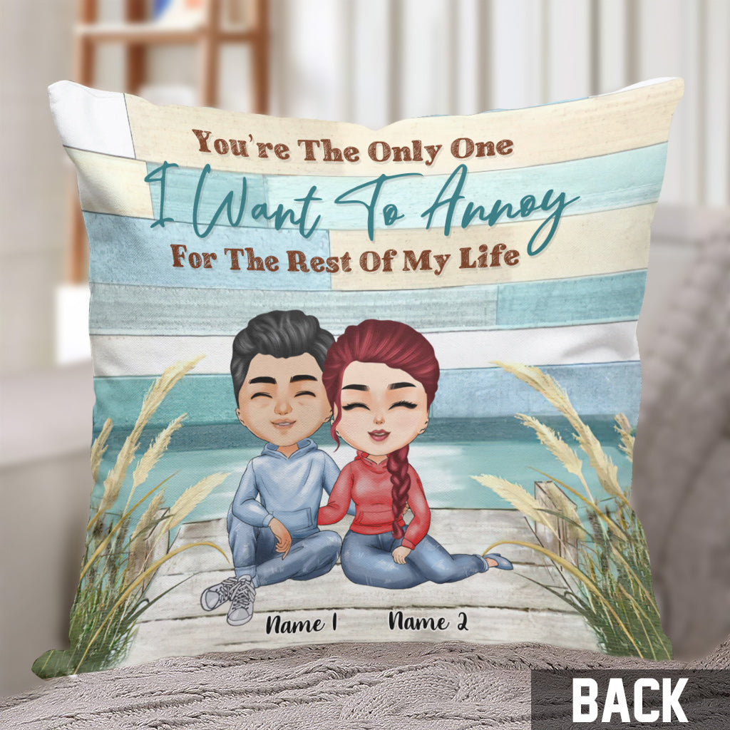 You're The Only One - Personalized Couple Throw Pillow