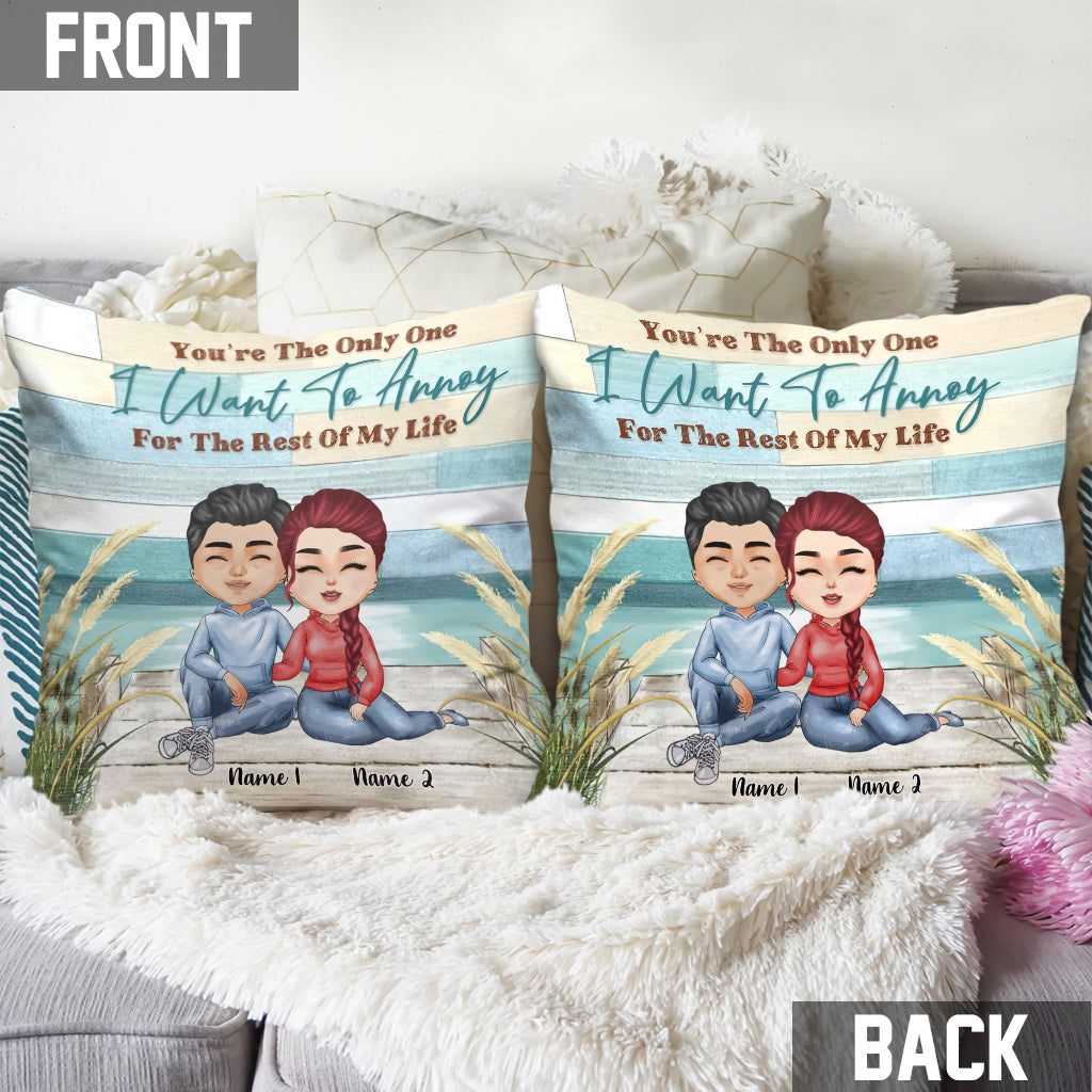 You're The Only One - Personalized Couple Throw Pillow