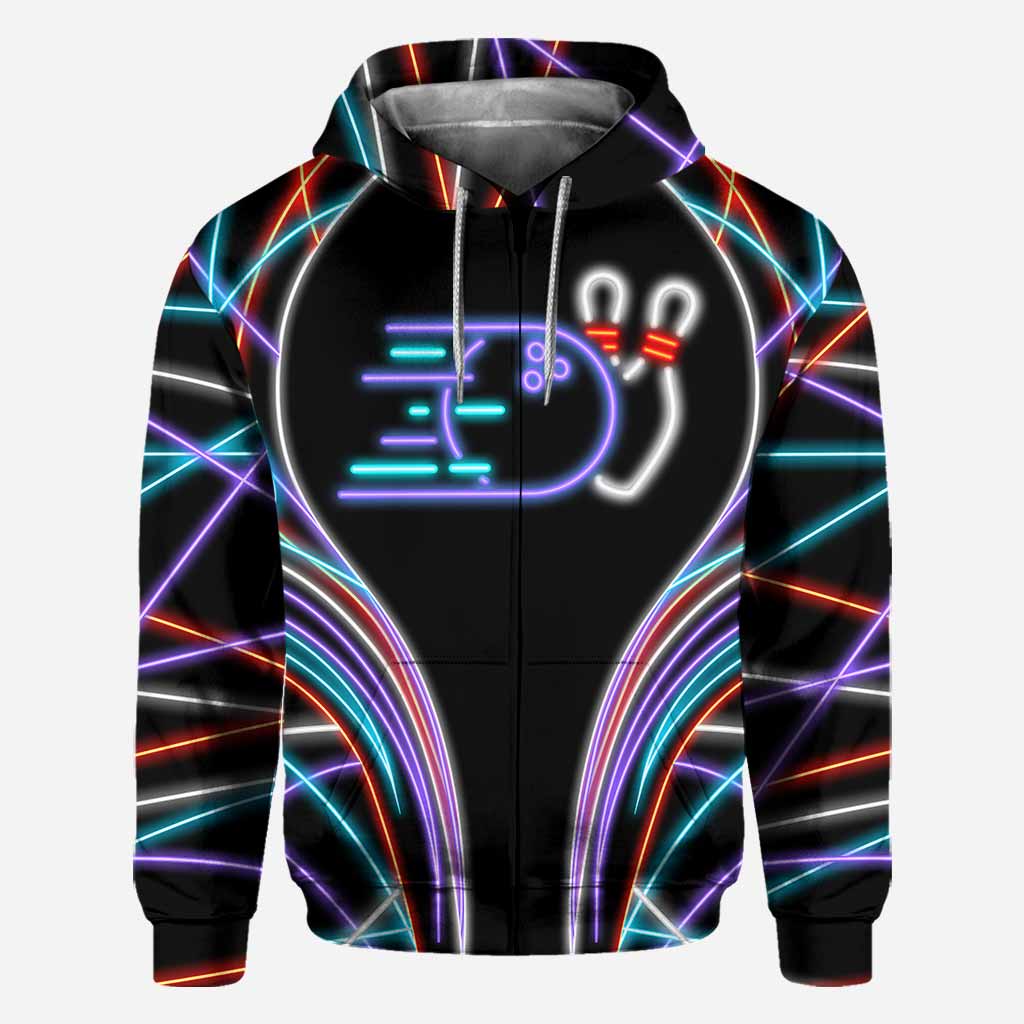 Bowling-Fan – Personalisiertes T-Shirt und Hoodie mit Allover-Print