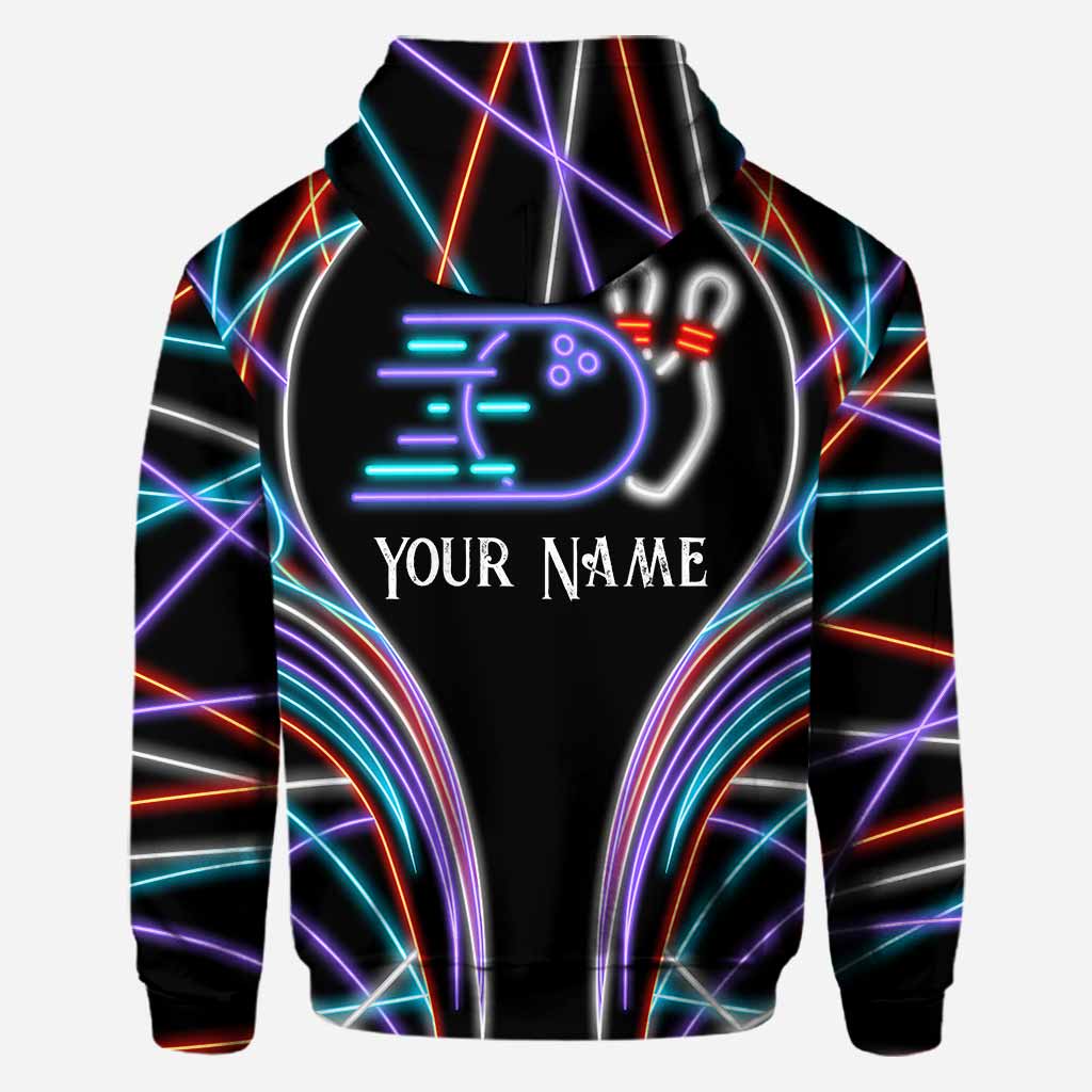 Bowling-Fan – Personalisiertes T-Shirt und Hoodie mit Allover-Print