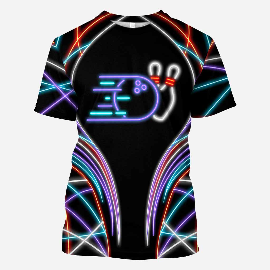Bowling-Fan – Personalisiertes T-Shirt und Hoodie mit Allover-Print