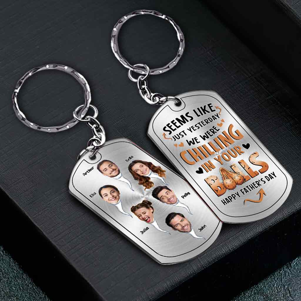 Seems Like Just Yesterday - Personalized Father's Day Father Stainless Steel Keychain