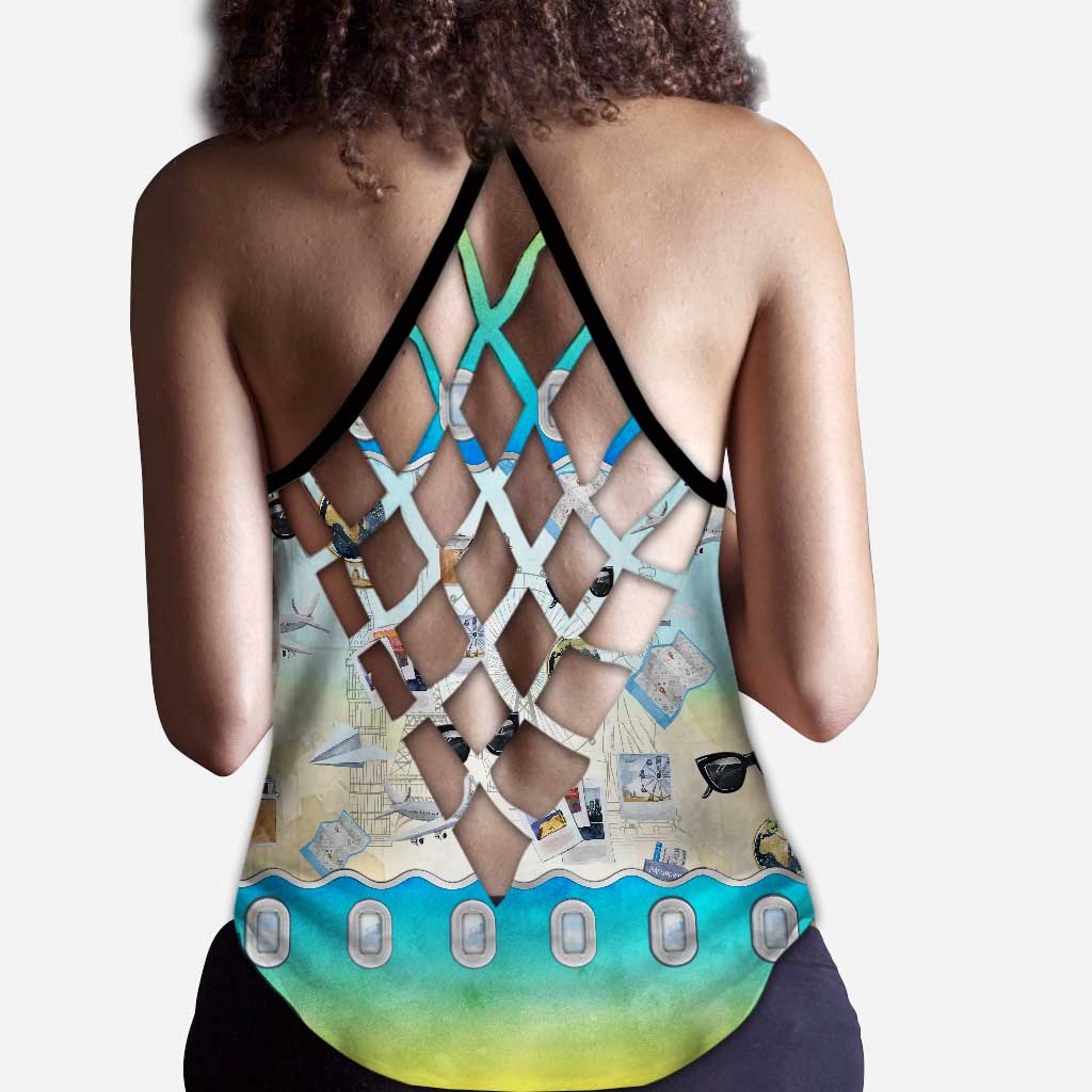 Airplane Mode - Personalized Travelling Cross Tank Top