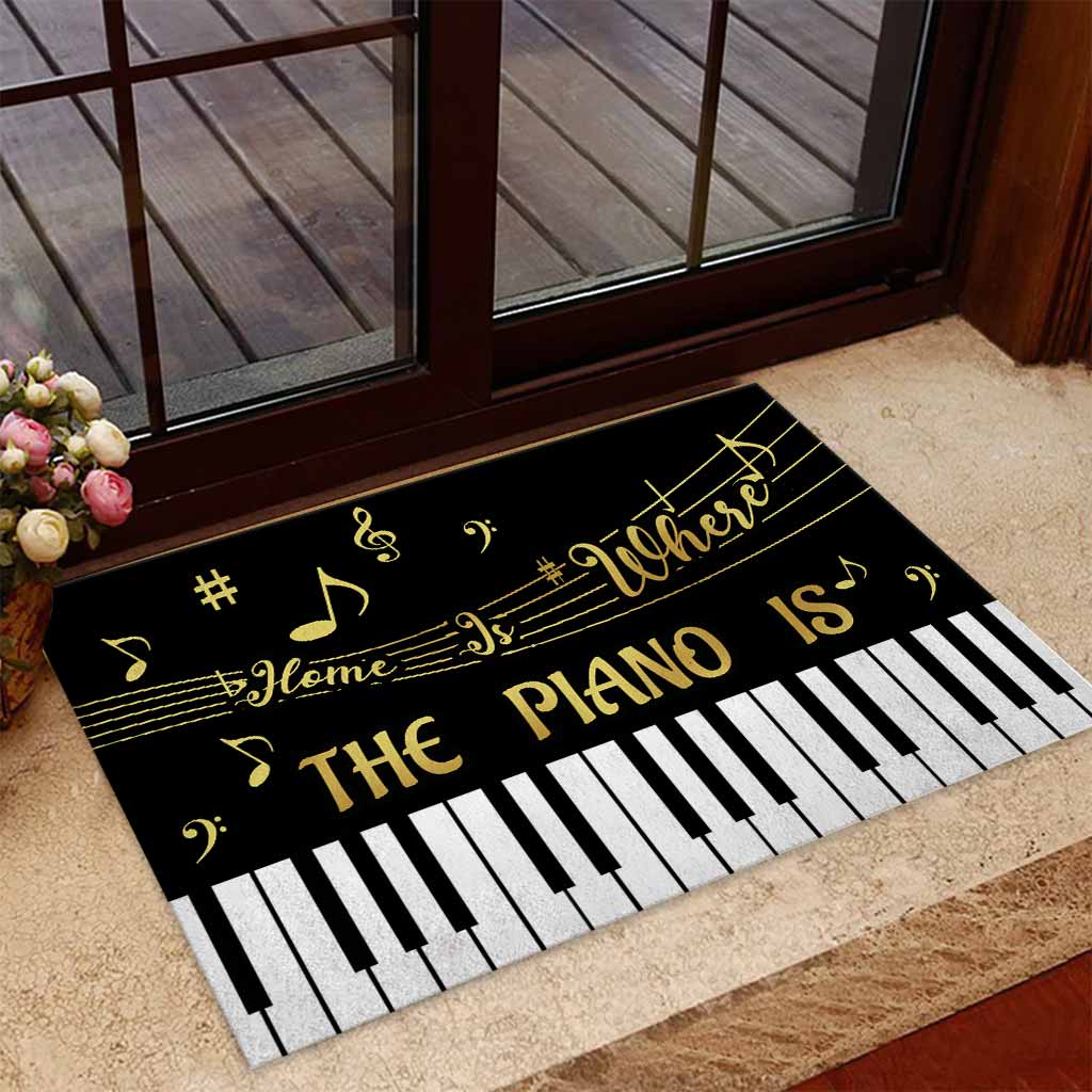 Home Is Where The Piano Is - Piano Doormat