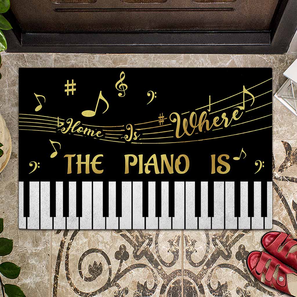 Home Is Where The Piano Is - Piano Doormat