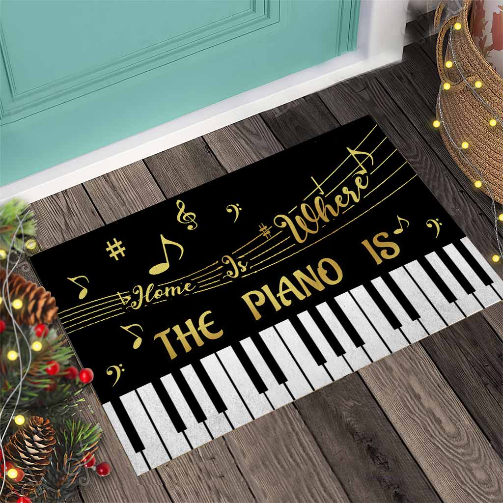 Home Is Where The Piano Is - Piano Doormat