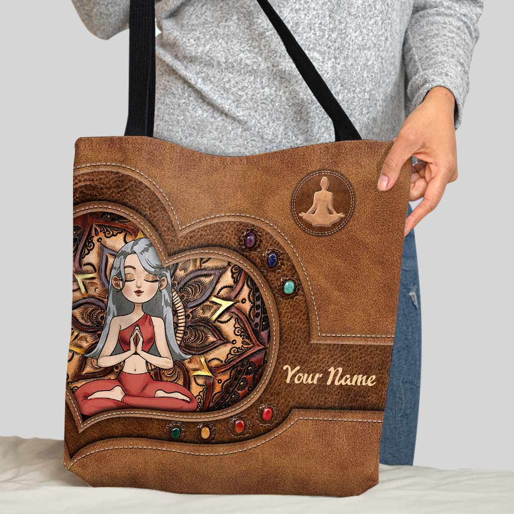 Namaste Yoga Girl - Personalized Tote Bag