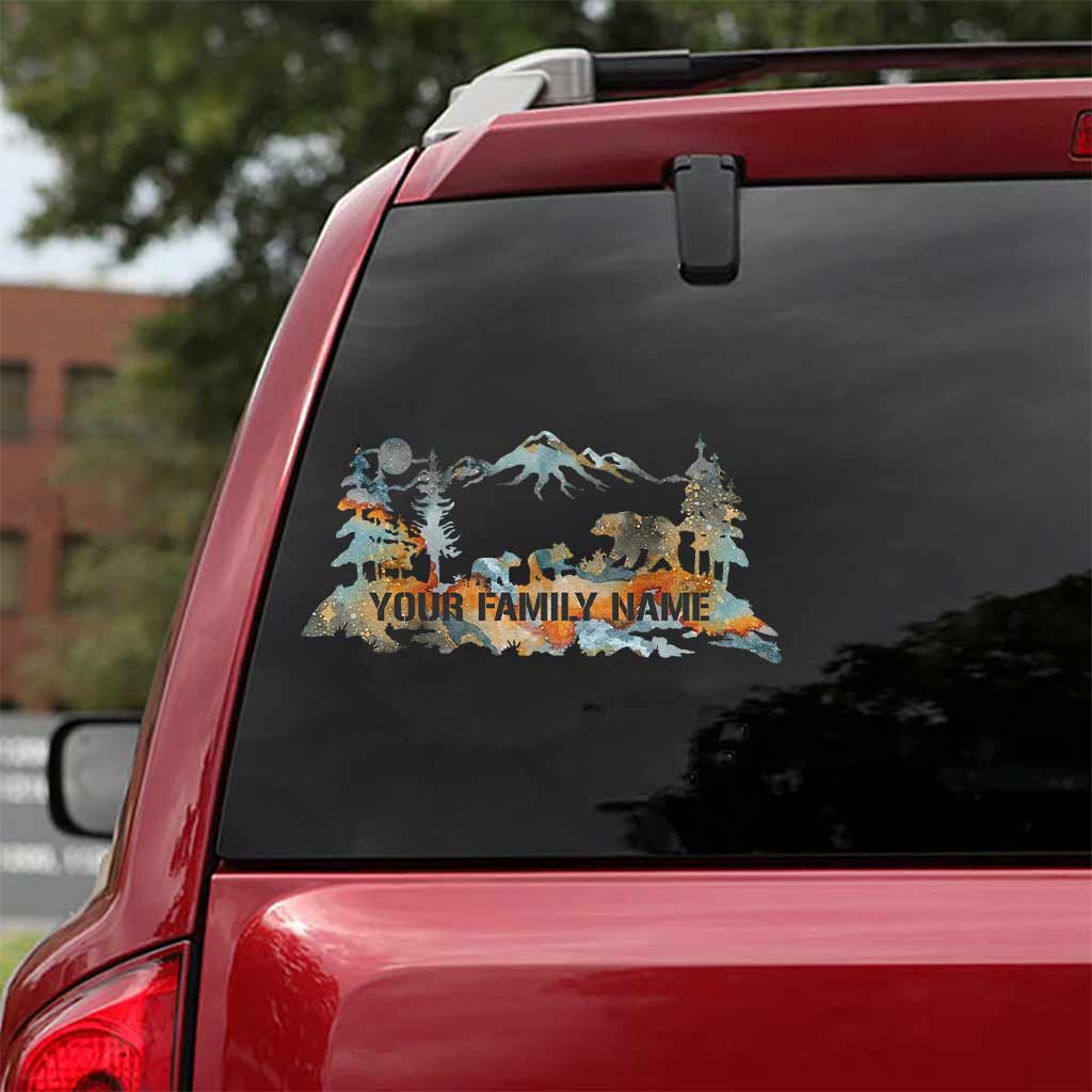 Camping Family - Personalized Decal Die Cut