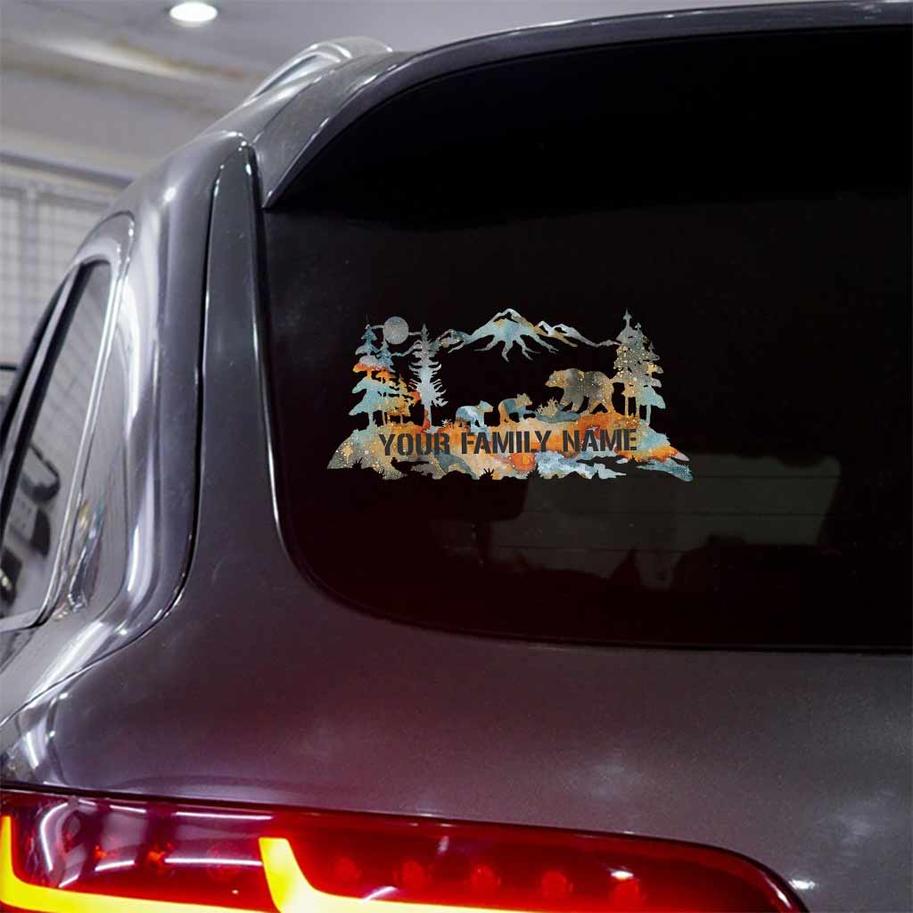 Camping Family - Personalized Decal Die Cut