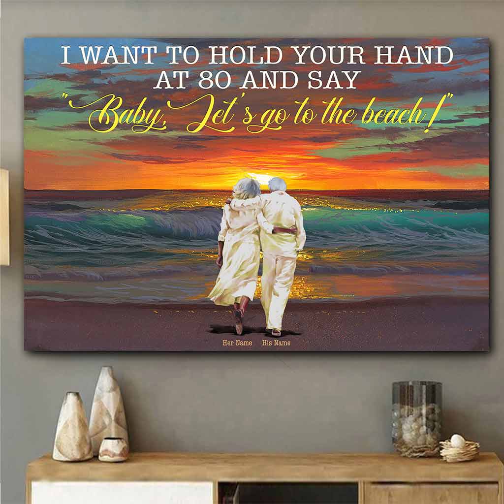 I Want To Hold Your Hand - Personalized Sea Lover Poster