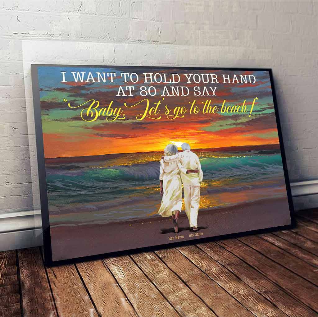 I Want To Hold Your Hand - Personalized Sea Lover Poster