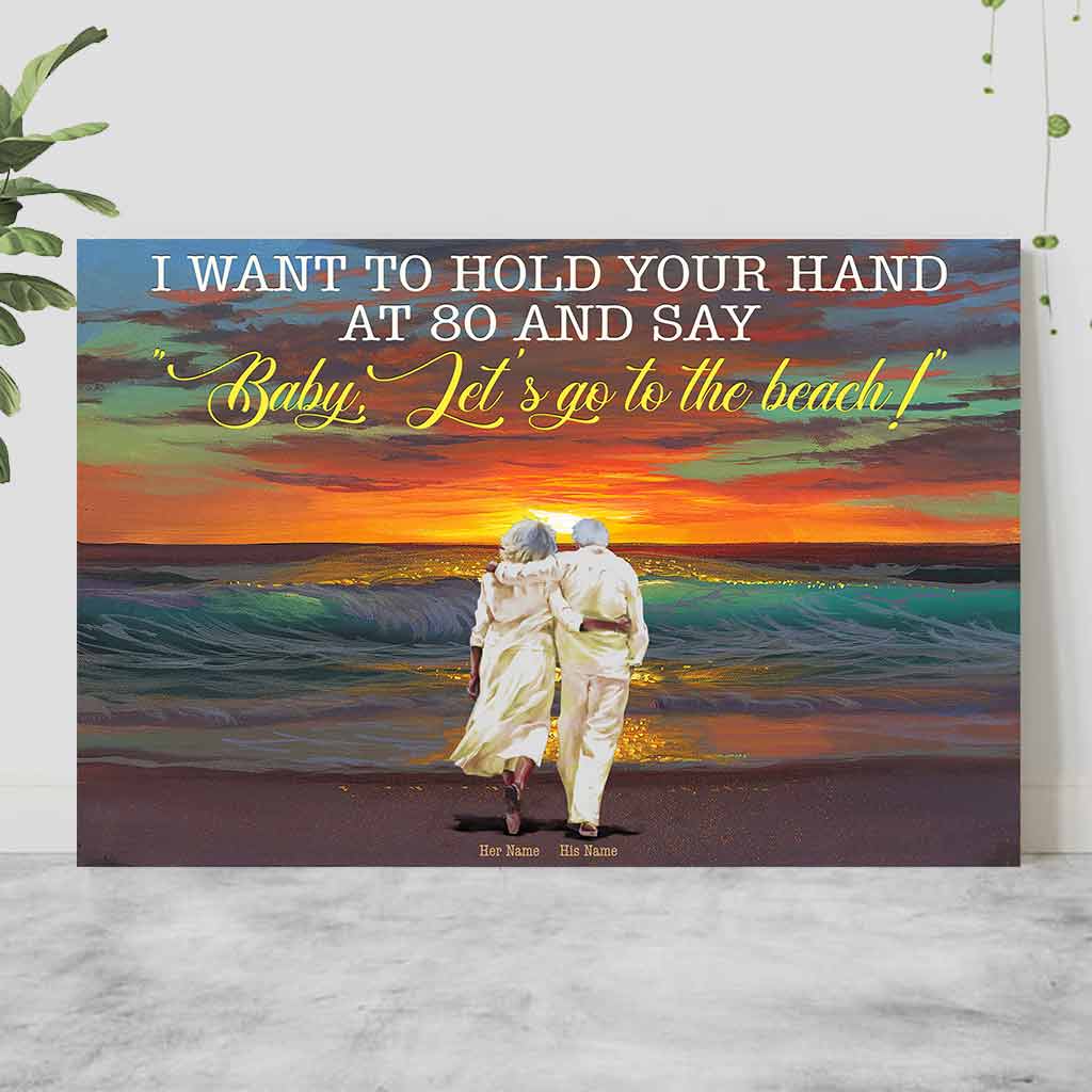 I Want To Hold Your Hand - Personalized Sea Lover Poster