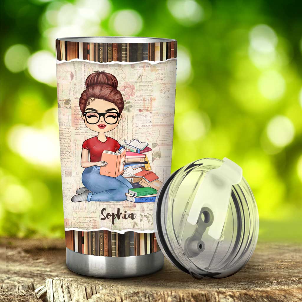 Just A Girl Who Loves Books - Personalized Book Tumbler