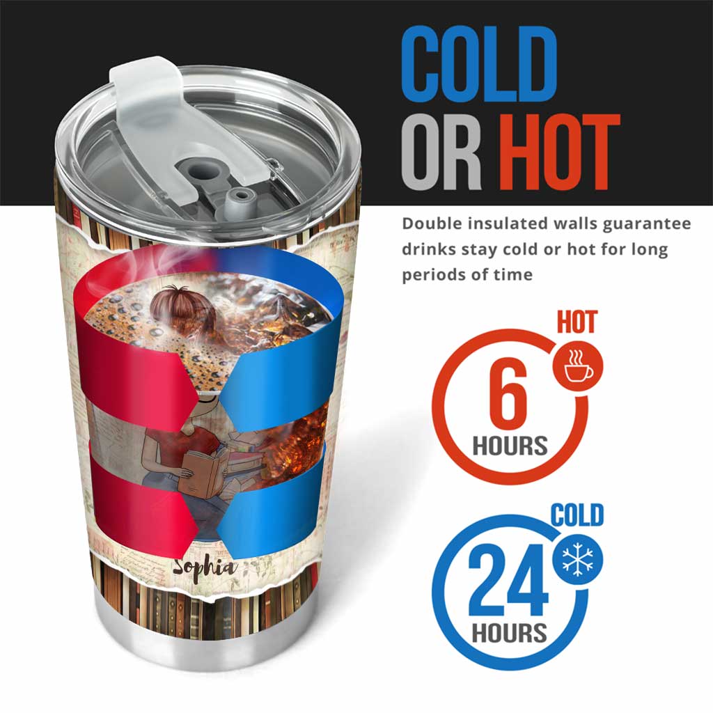 Just A Girl Who Loves Books - Personalized Book Tumbler