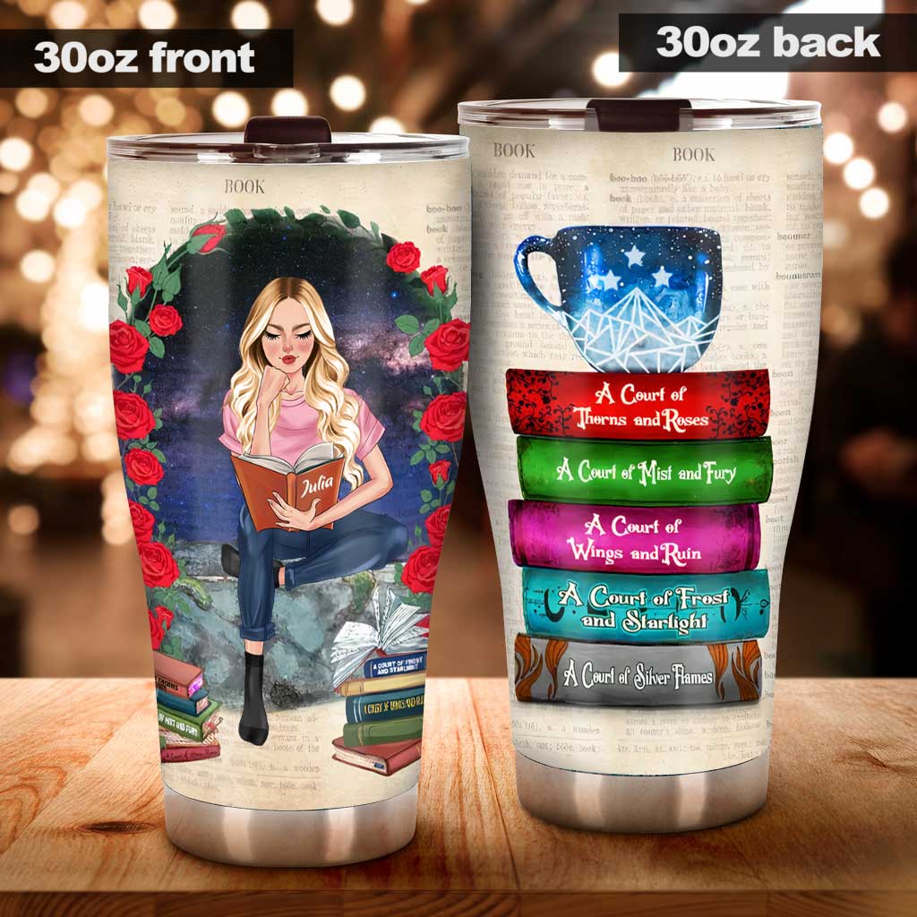 Just A Girl Who Loves Books - Personalized Book Tumbler