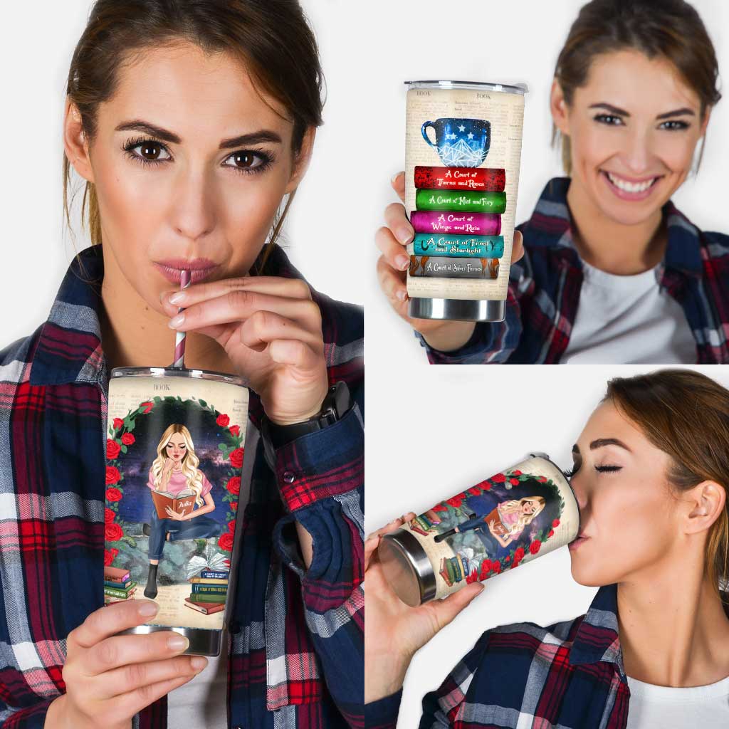 Just A Girl Who Loves Books - Personalized Book Tumbler