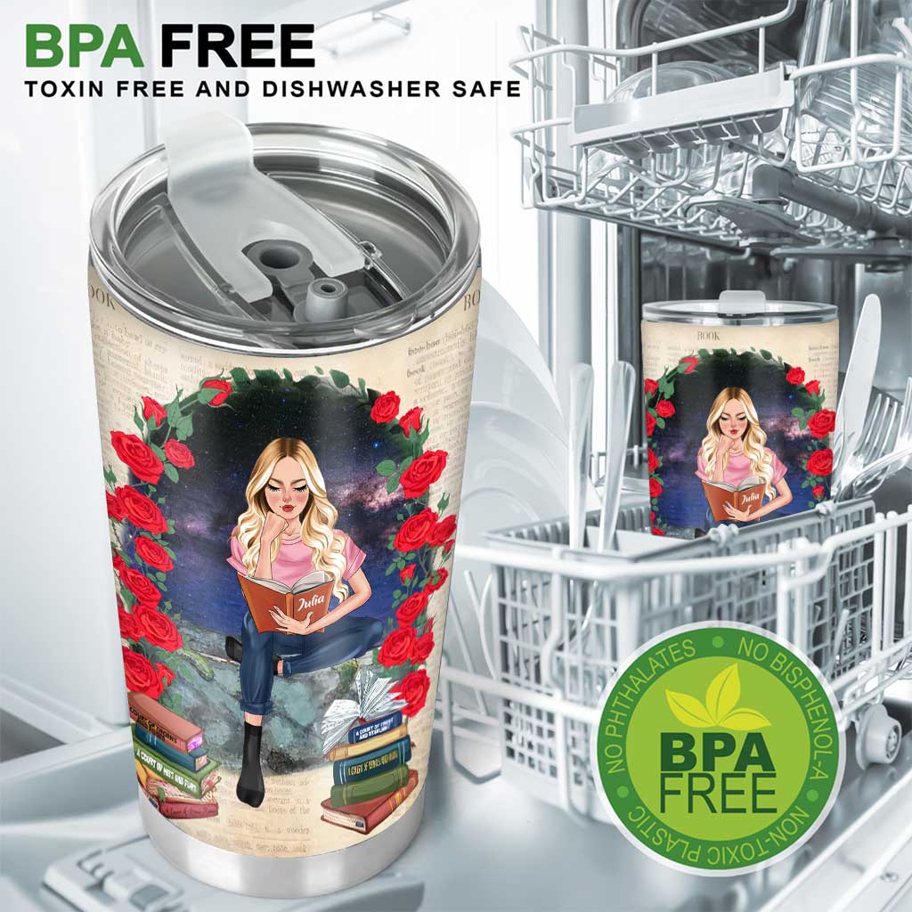 Just A Girl Who Loves Books - Personalized Book Tumbler