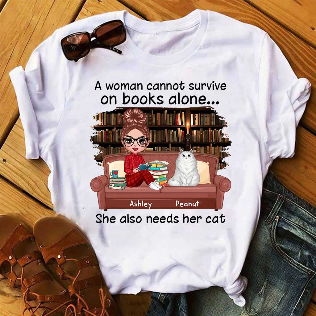 Books And Cats - Personalized Book T-shirt and Hoodie