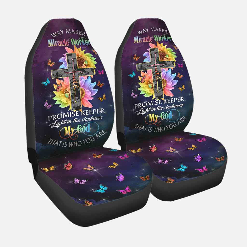 Way Maker Miracle Worker Promise Keeper - Christian Seat Covers
