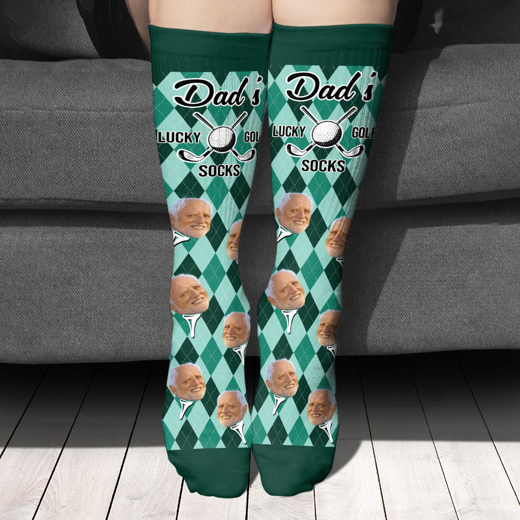 Papas Glücksgolfsocken - Personalisierte Golfsocken