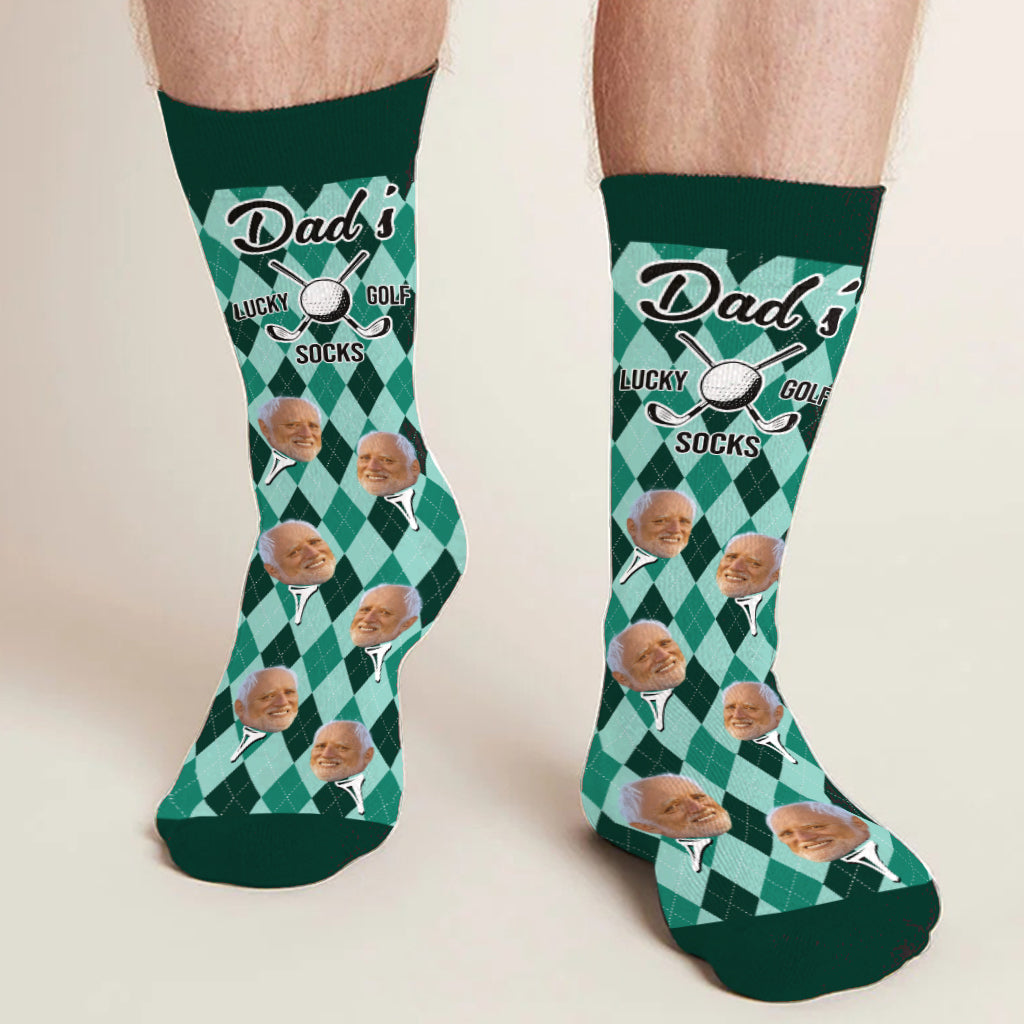 Papas Glücksgolfsocken - Personalisierte Golfsocken