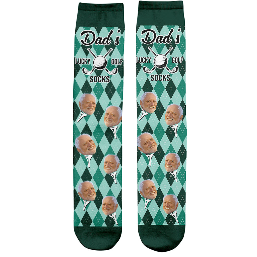 Papas Glücksgolfsocken - Personalisierte Golfsocken