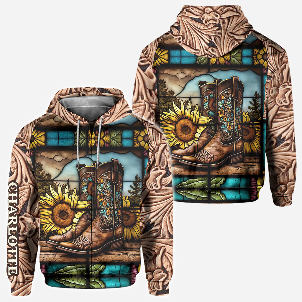 Vintage Country Boots Horses Lovers - Personalized Horse All Over Shirt