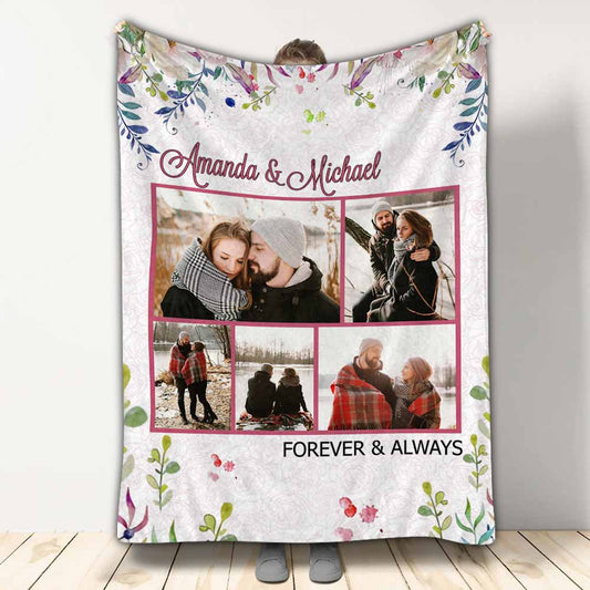 You're All I Need - Personalized Couple Blanket
